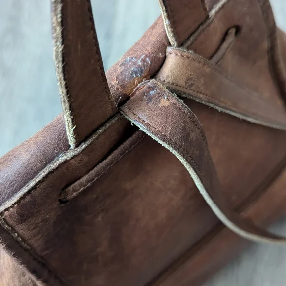 Vintage Coach Cognac Leather Backpack - Picture 4 of 16